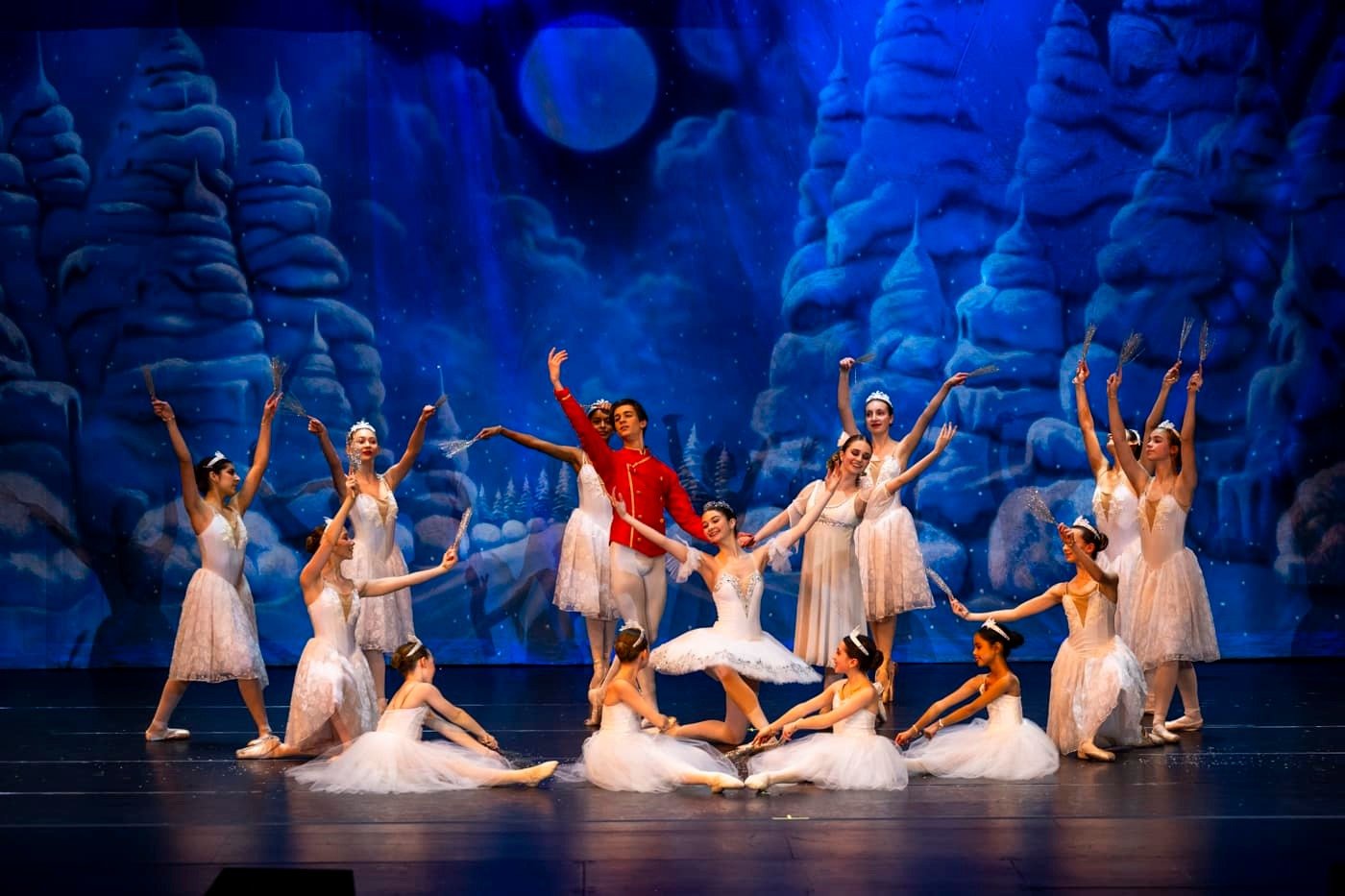 Plainfield Dance Academy Nutcracker snow scene